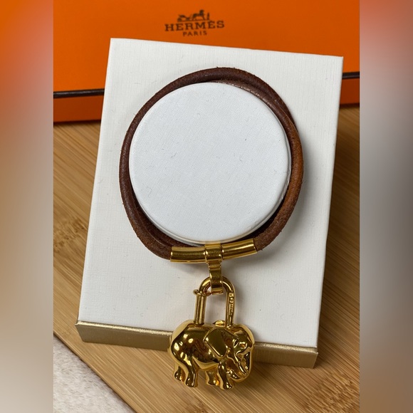 HERMÈS ELEPHANT CADENA LOCK CHARM CHOCKER - Picture 13 of 16